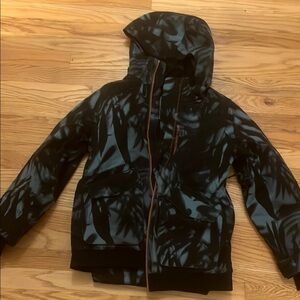 Obermeyer Black and Blue Hooded snow Jacket